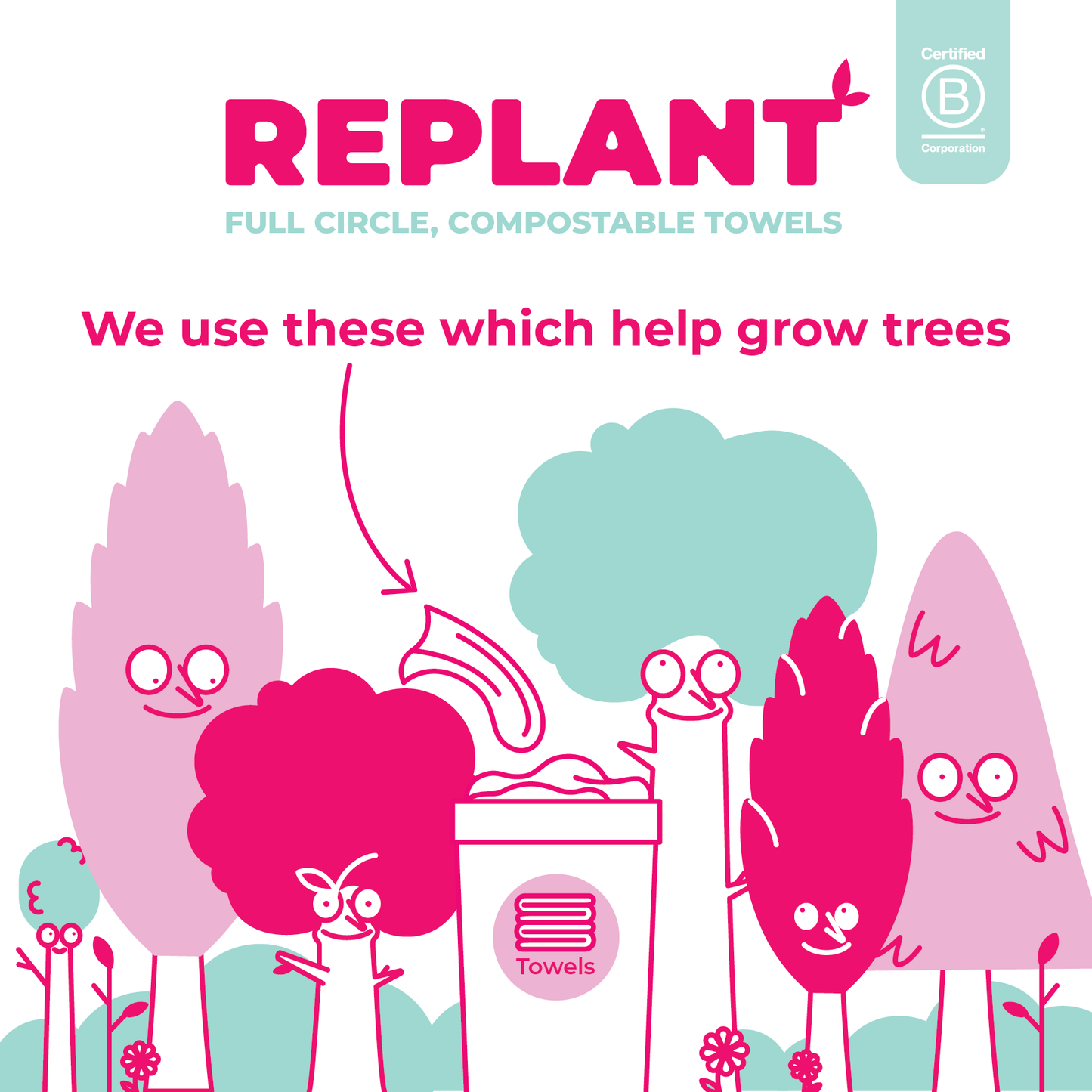 Replant Compostable Grooming Salon / Dog Towels